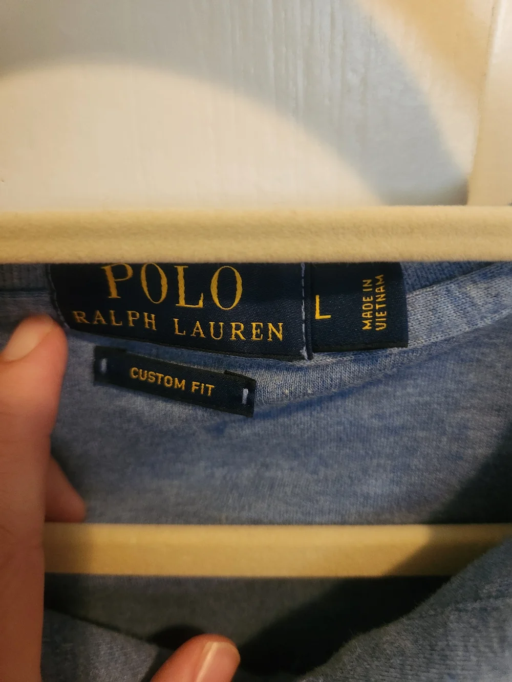 Ralph Lauren Heather Blue Polo with Pink Pony